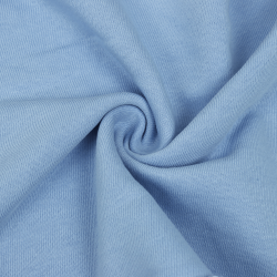 Ткань Футер 3-х нитка, Петля, цвет Светло-Голубой (на отрез)  в Улан-Удэ
