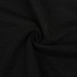 Ткань Футер 3-х нитка, Петля, цвет Черный (на отрез)  в Улан-Удэ