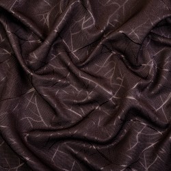 Ткань Блэкаут для штор &quot;Ледовое тиснение цвет Темно-Коричневый&quot; (на отрез)  в Улан-Удэ