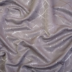 Ткань Блэкаут для штор светозатемняющая 75% &quot;Ледовое тиснение  Серый&quot;   в Улан-Удэ