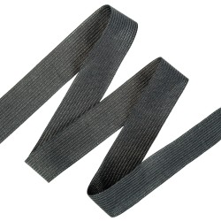 Окантовочная лента-бейка, цвет Чёрный 22мм (на отрез)  в Улан-Удэ