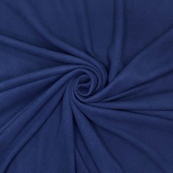 Ткань Флис Односторонний 130 гр/м2, цвет Темно-синий (на отрез)  в Улан-Удэ