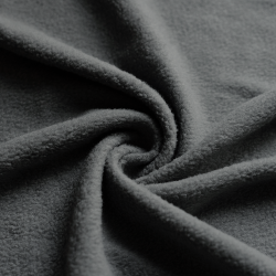 Ткань Флис Односторонний 130 гр/м2, цвет Серый (на отрез)  в Улан-Удэ