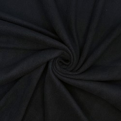 Ткань Флис Односторонний 130 гр/м2, цвет Черный (на отрез)  в Улан-Удэ