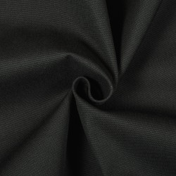 Ткань смесовая Канвас 35/65, цвет Черный (на отрез)  в Улан-Удэ