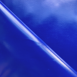 Ткань ПВХ 450 гр/м2, Синий (Ширина 160см), на отрез  в Улан-Удэ