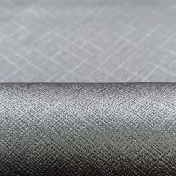 Ткань Блэкаут для штор светозатемняющая 100% &quot;Орнамент Серый&quot; (на отрез)  в Улан-Удэ